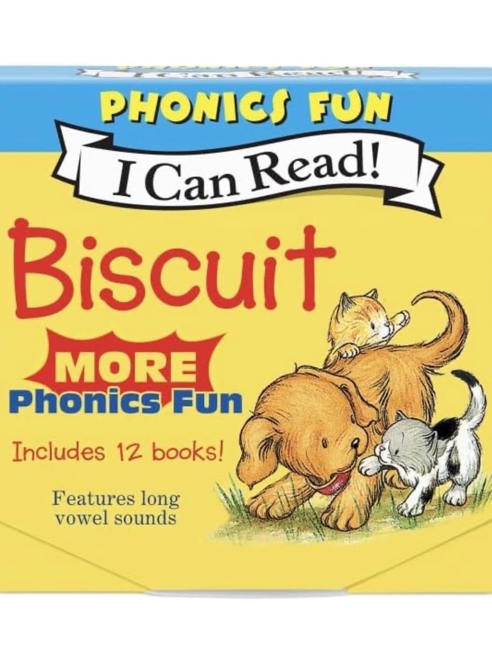 Biscuit More 12-Book Phonics Fun! I Can Read Series Set for Ages 4-8